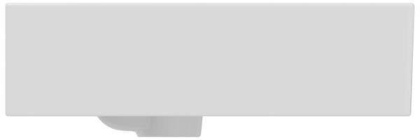 Ideal Standard Extra Aufsatzwaschtisch 815 mm, 3 Hahnlöcher, mit Überlauf, geschliffen Weiß