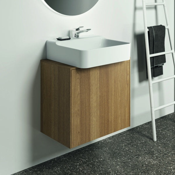 Ideal Standard Conca Waschtischunterschrank Eiche geflammt 602 mm mit Auszug und Push-Open