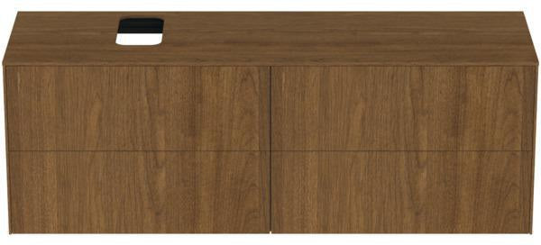 Ideal Standard Conca Waschtischunterschrank 1587 mm, 4 Auszüge, Anthrazit, Push-Open