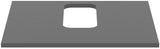 IDEAL STANDARD i.life B Waschtischplatte 602x507x18 mm Quarzgrau matt – mittiger Ausschnitt