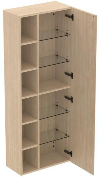 Ideal Standard Hochschrank Finesse 600x300x1600mm, Tür rechts, Greige matt, Softclose