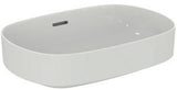 Ideal Standard Linda-X Aufsatzwaschtisch 550x380mm Weiß ohne Hahnloch mit Überlauf