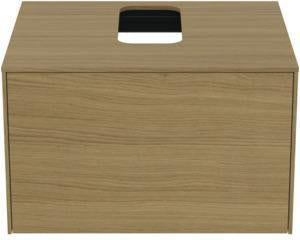 Ideal Standard Conca WT-Unterschrank 602 mm, 1 Auszug, Push-Open, Softclose, Weiß matt