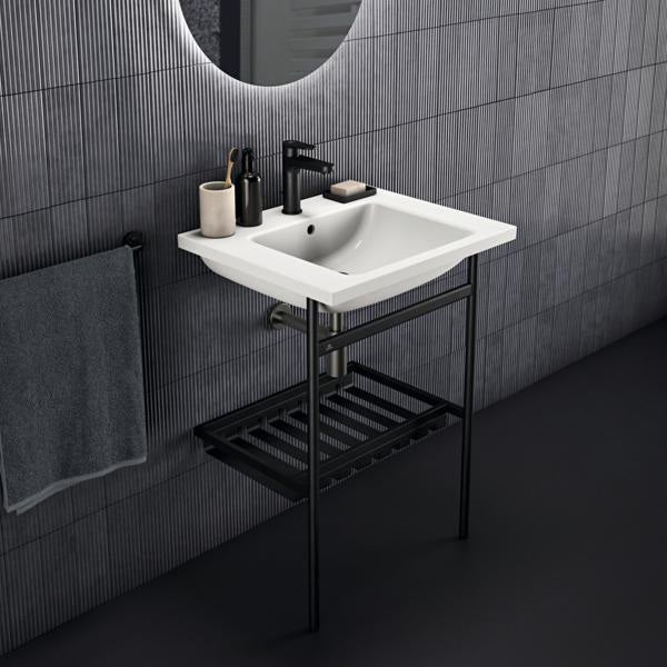 Ideal Standard i.life B Möbelwaschtisch 610 mm Weiß mit Überlauf und 1 Hahnloch