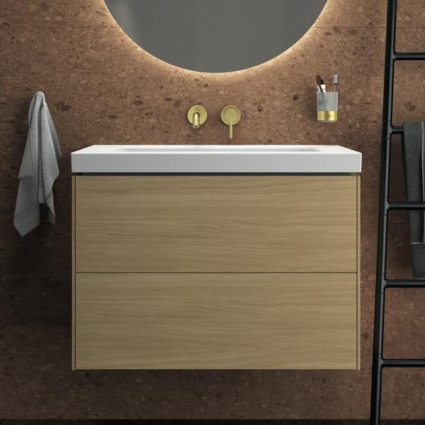 Ideal Standard Joy Wand-Waschtischarmatur BS2 Brushed Gold 220 mm Auslauf