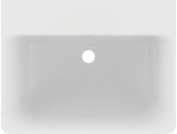 Ideal Standard Connect Cube Waschtisch 600x460mm Weiß ohne Hahnloch mit Überlauf