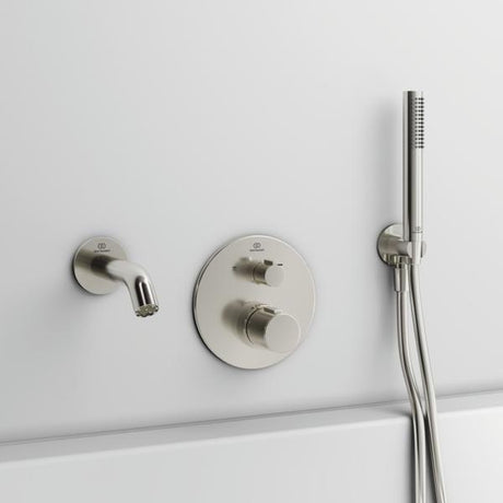 Ideal Standard Idealrain Atelier Stabhandbrause Brushed Gold, 1-Funktion, Antikalk
