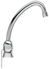 Ideal Standard Alpha Zweigriff-Waschtischarmatur Chrom 155 mm mit Kette ohne Ablaufgarnitur