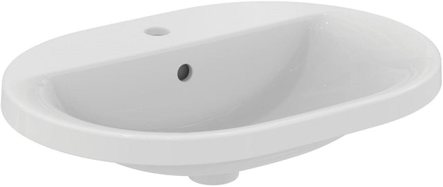 IDEAL STANDARD Connect Einbauwaschtisch oval 620 mm mit Ideal Plus Beschichtung