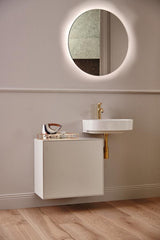 Ideal Standard Waschtischarmatur JOY Brushed Gold, 110 mm Ausladung, ohne Ablaufgarnitur