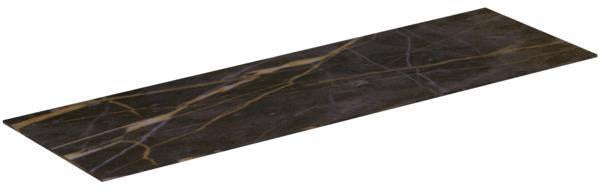 Ideal Standard Waschtischplatte Conca aus Keramik 1202x373x6mm in Marmor Noir Desir