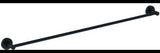 IDEAL STANDARD Handtuchhalter IOM 800 mm Silk Black – Wandmontage, Messing, verdeckte Befestigung