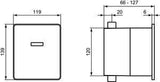 Ideal Standard Septa Pro E1 U1 Betätigungsplatte für Urinal – Elektronische Auslösung, Chrom