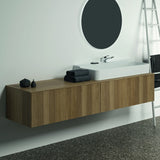 Ideal Standard Conca Waschtischunterschrank 1987 mm weiß mit 2 Auszügen und Ausschnitt