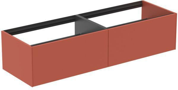 Ideal Standard WT-Unterschrank Conca, 2 Auszüge, ohne Platte, 1585 mm, Anthrazit