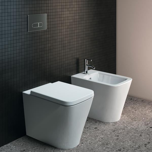 Ideal Standard Stand-Bidet Blend Cube 355x560x400 mm Weiß mit 1 Hahnloch