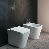 Ideal Standard Stand-Bidet Blend Cube 355x560x400 mm Weiß mit 1 Hahnloch