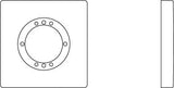 Ideal Standard Archimodule 1er Rosette 83x83 mm Chrom – Rechteckige Armaturenrosette