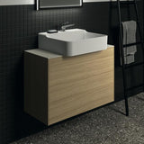 Ideal Standard Waschtischplatte Conca Keramik 802x373x6 mm Marmor Calacatta