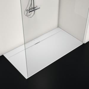 Ideal Standard Ultra Flat S i.life Rechteck-Brausewanne 1700x900x30mm Carraraweiß – Mineralguss, matt, Anti-Rutsch