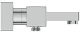 Ideal Standard Badethermostat AP Ceratherm C100 Square Chrom – Thermostatische Aufputz-Armatur mit Keramik-Oberteil