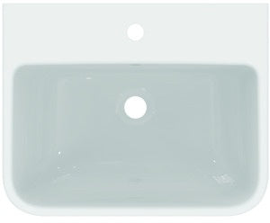 Ideal Standard i.life B Waschtisch 550x440mm Weiß mit 1 Hahnloch und Überlauf