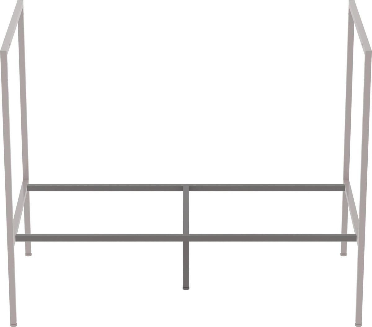 Ideal Standard Adapto Konsolenbeine in Anthrazit – Bodenstehende Badmöbel-Standfüße, 720 mm Höhe