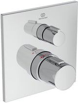 Ideal Standard Ceratherm C100 Armaturen-Bundle UP eckig Chrom – Brausethermostat-Set
