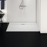 IDEAL STANDARD Ultra Flat S i.life Brausewanne 1400x800x30 mm Carraraweiß – Mineralguss mit Rutschhemmung