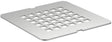 Ideal Standard Ablaufabdeckung Ultra Flat S – Edelstahloptik, 125x125 mm, flach