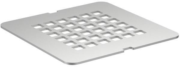 Ideal Standard Ablaufabdeckung Ultra Flat S – Edelstahloptik, 125x125 mm, flach