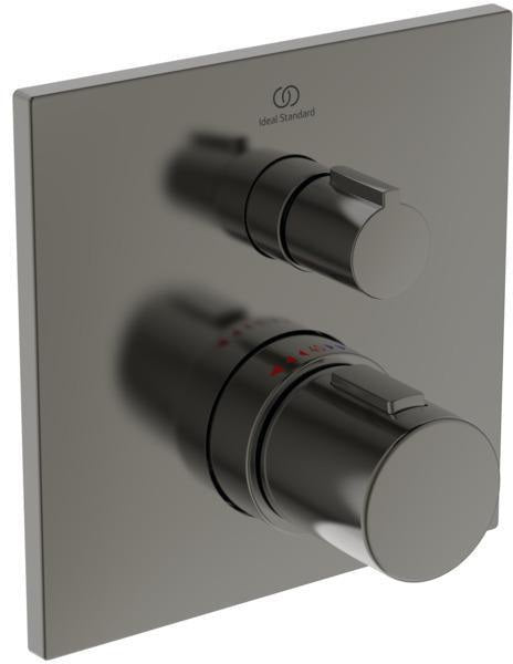 Ideal Standard Ceratherm C100 Einzelthermostat Unterputz Rosette 163x163mm Brushed Gold