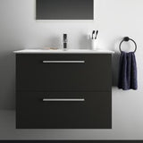 Ideal Standard i.life A Möbelpaket mit Waschtisch 80 cm und Unterschrank, Weiß matt, Chrom Griff