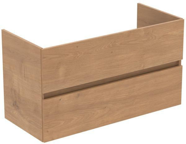 Ideal Standard MWT-Unterschrank Eurovit+ 1000mm, 2 Auszüge, grau lackiert, wandhängend, Softclose
