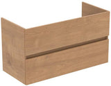 Ideal Standard MWT-Unterschrank Eurovit+ 1000mm, 2 Auszüge, grau lackiert, wandhängend, Softclose