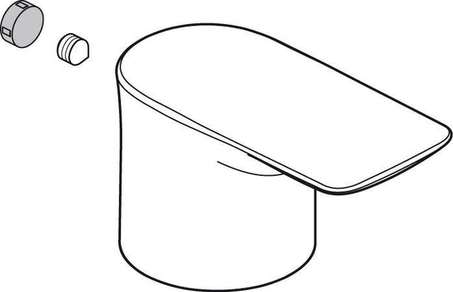 Ideal Standard IS Griff für Standventil, Logo ISI, Chrom – Hebelgriff als Ersatzteil