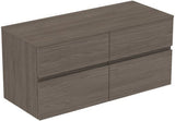 Ideal Standard Finesse Waschtischunterschrank 1202 mm, 4 Auszüge, Greige Matt, wandhängend