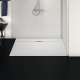 Ideal Standard Ultra Flat S i.life Rechteck-Brausewanne 1400x900x30 mm Carraraweiß, Mineralguss mit Rutschhemmung