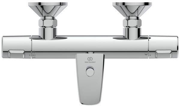 Ideal Standard Badethermostat AP Ceratherm T25, Ausladung 158 mm, Chrom – mit Verbrühschutz