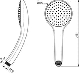 Ideal Standard Idealrain Funktionshandbrause 100 mm Chrom – 1 Strahl mit Antikalksystem