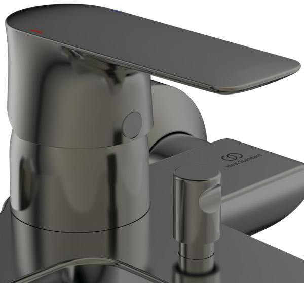 Ideal Standard Connect Air Badearmatur Aufputz mit Handbrause-Set 174mm Chrom