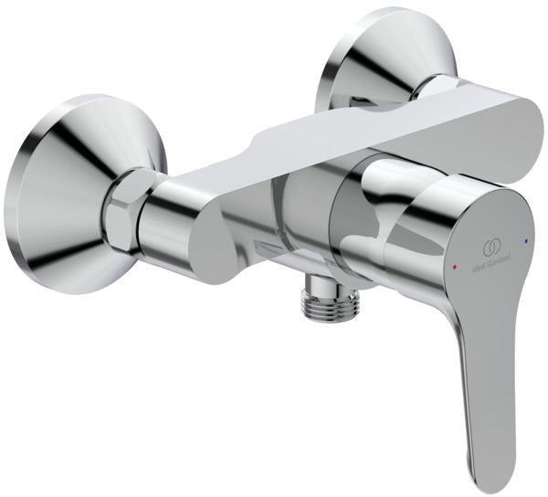 Ideal Standard Alpha Brausearmatur Einhandhebelmischer Chrom – Wandmontage, 150 mm Mittenabstand