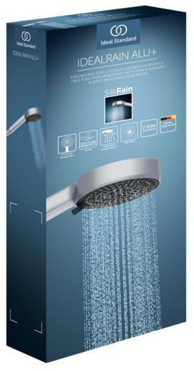 Ideal Standard Idealrain Alu+ Handbrause 2-Funktion 100 mm Silver – Antikalk & EasyClean