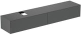IDEAL STANDARD Conca WT-Unterschrank 2387x505x370 mm, 2 Auszüge, mit Ausschnitt, Weiß