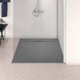 Ideal Standard Quadrat-Brausewanne Ultra Flat S i.life 1200x1200x30 mm Carraraweiß – Mineralguss mit Rutschhemmung