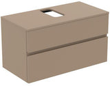 Ideal Standard Finesse Waschtischunterschrank 1002 mm, 2 Auszüge, Greige matt, wandhängend