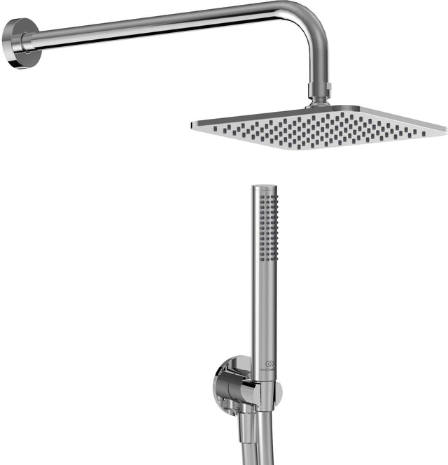 Ideal Standard Dusch-Bundle Idealrain Kopfbrause 200x200 mm und Stabhandbrause Chrom