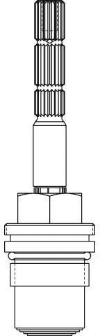 IDEAL STANDARD JADO Keramikoberteil G1/2 H960520NU rechtsschließend – Keramikkartusche für Armaturen