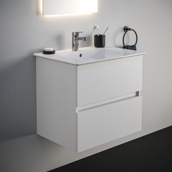 IDEAL STANDARD Waschtischunterschrank Eurovit+ 700 mm mit 2 Softclose-Auszügen in Grau
