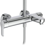 Ideal Standard Duschsystem Cerafine O mit Badearmatur Chrom – Regenkopfbrause & Handbrause